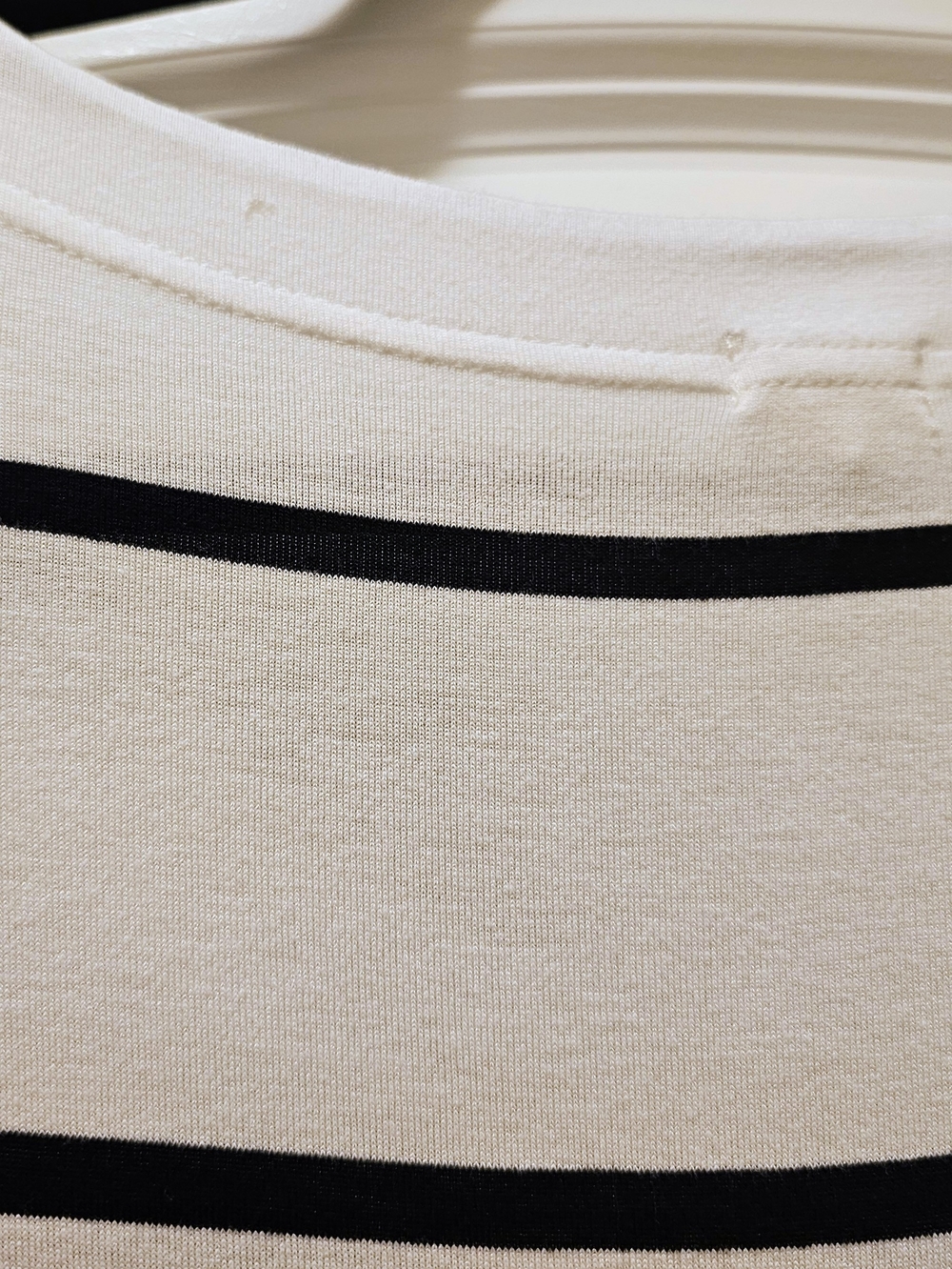 J.Crew Nautical Stripe Drawstring Waist Jersey Dress White Navy Size Small - Picture 8 of 8